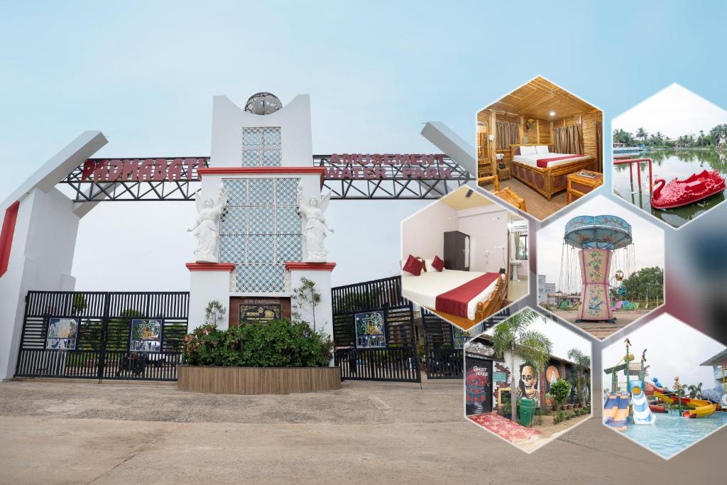 a collage of photos of a house at Padmabati Park in Balasore
