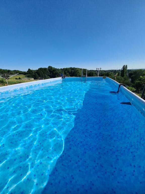 a large swimming pool with blue water at Tippelsberg in Bochum
