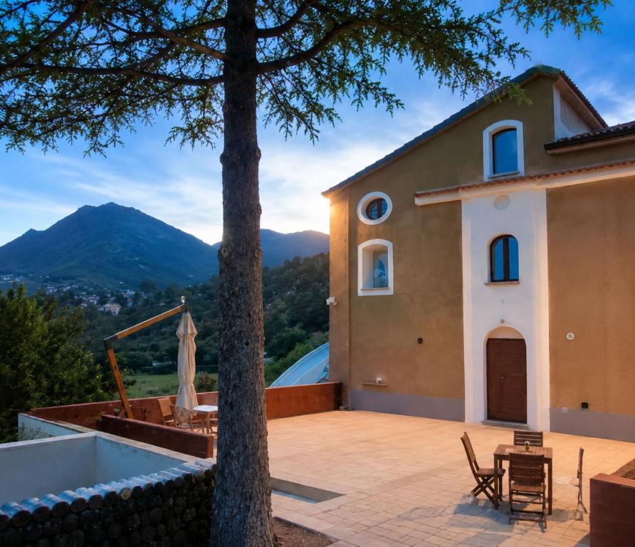 a villa with a view of the mountains at Tenuta VERBICARO in Morano Calabro