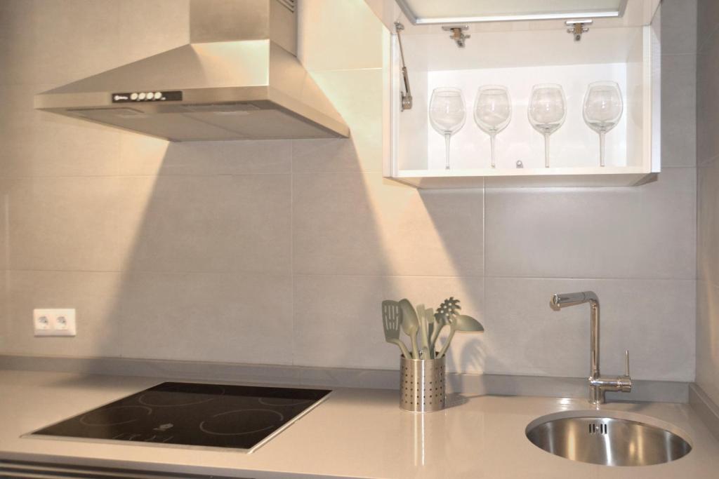 A kitchen or kitchenette at Botànic Apartaments