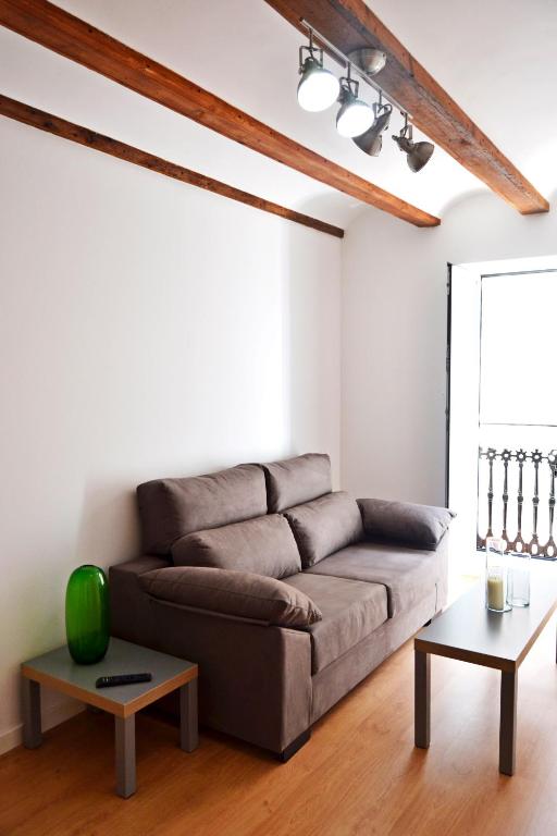 A seating area at Botànic Apartaments