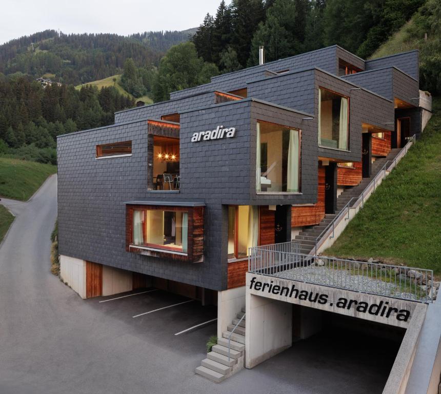 a rendering of a house on a hill at Aradira in Kappl