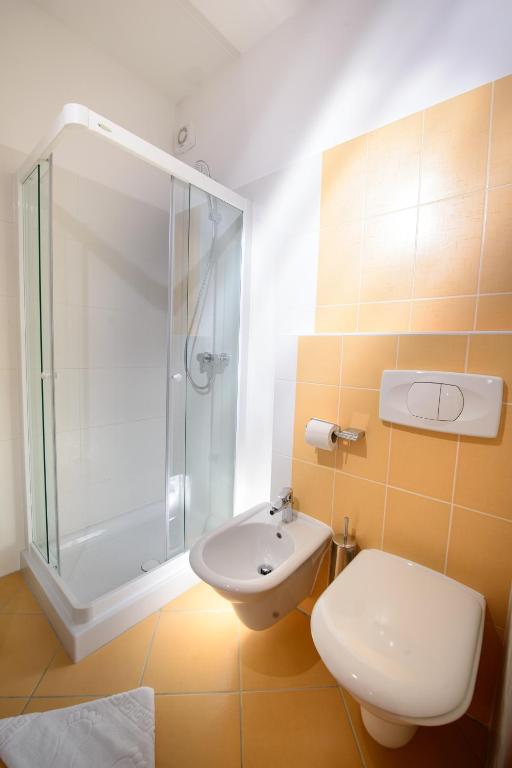 Koupelna v ubytování Plavo nebo Istra Apartments