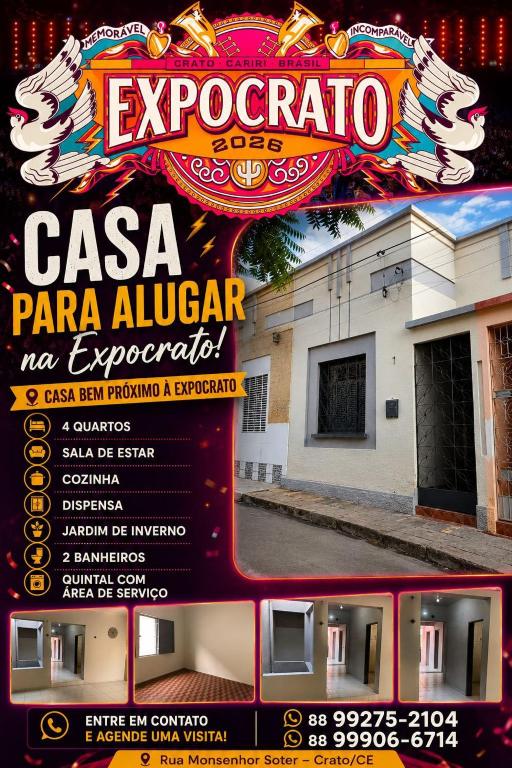 a poster for a car show with a building at CASA EXPO CRATo in Crato