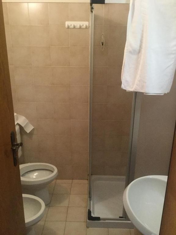 Koupelna v ubytování Hotel Alpenrose