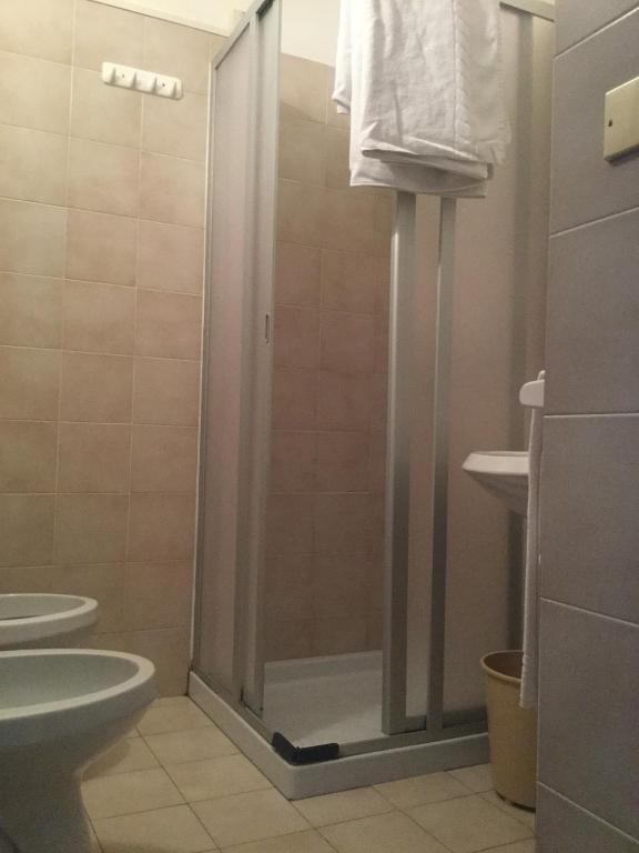 Koupelna v ubytování Hotel Alpenrose