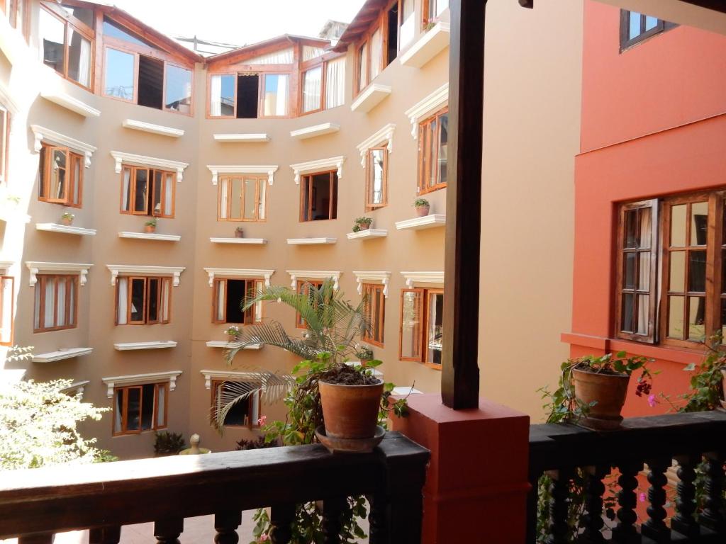 Balkón nebo terasa v ubytování Hotel Antigua Miraflores