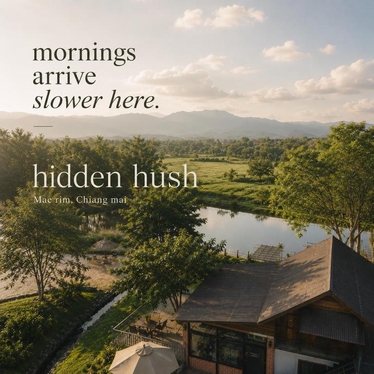 a quote about a house with a river and mountains at Hidden hush hideaway in Ban Mo