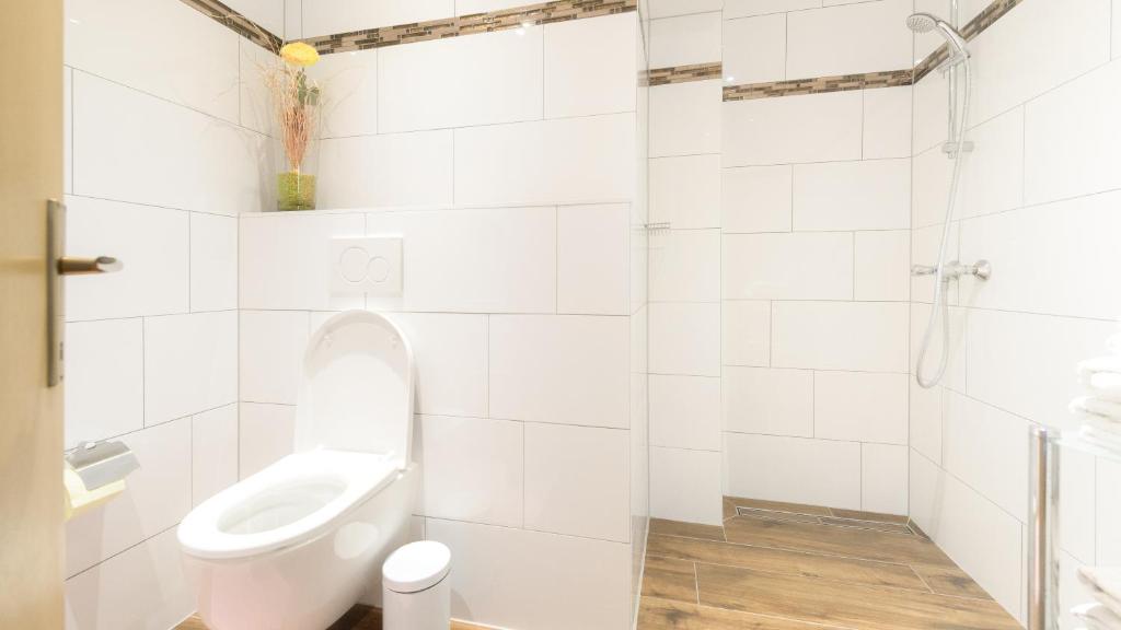 Kúpeľňa v ubytovaní Apartments Presslauer - Mori