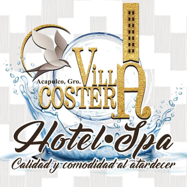 a logo for a hotel escape with a boat in a bubble at VILLA COSTERA HOTEL BOUTIQUE in Acapulco