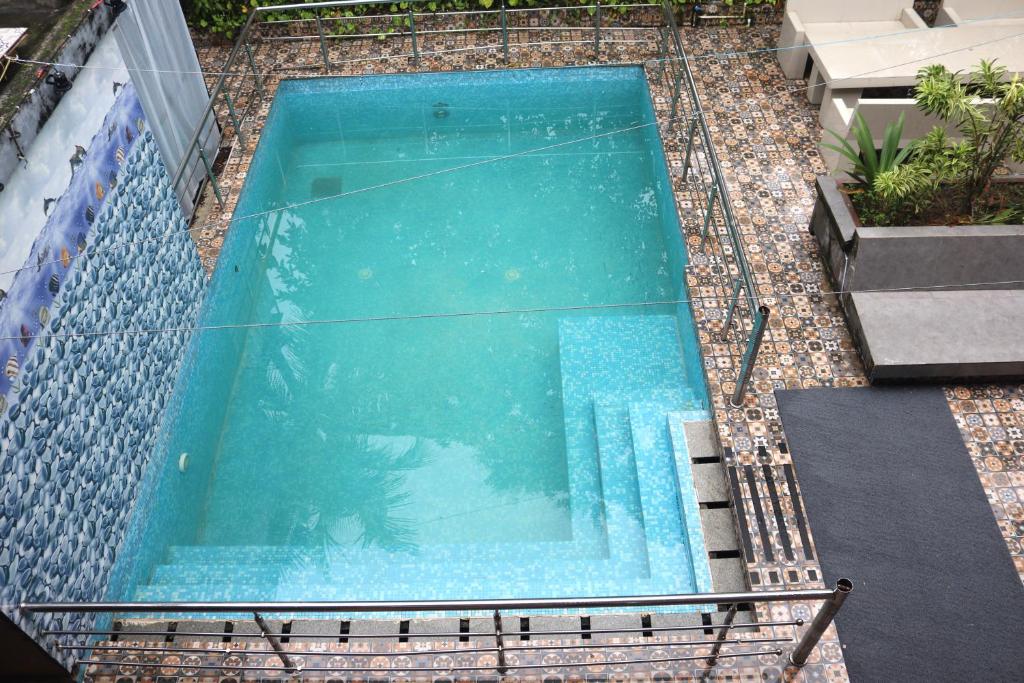 an overhead view of a swimming pool at Luxury Villa Large Private Pool in Raichak