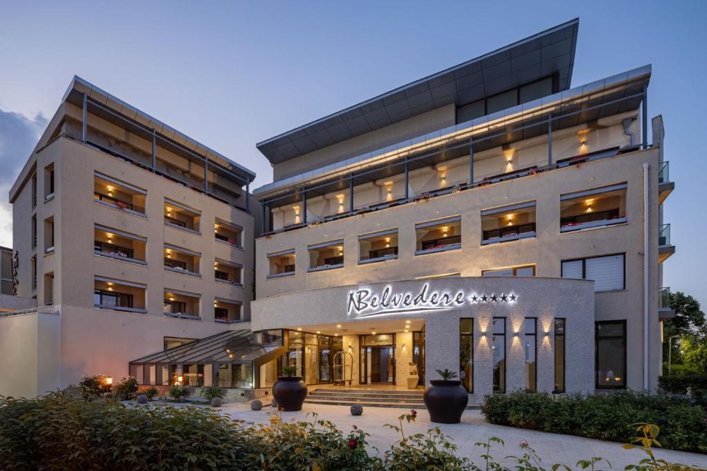 a rendering of a building with a hotel at New Belvedere in Mangalia