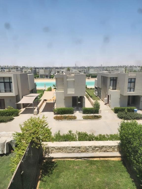an aerial view of a row of houses at Azha Townhouse in Ain Sokhna