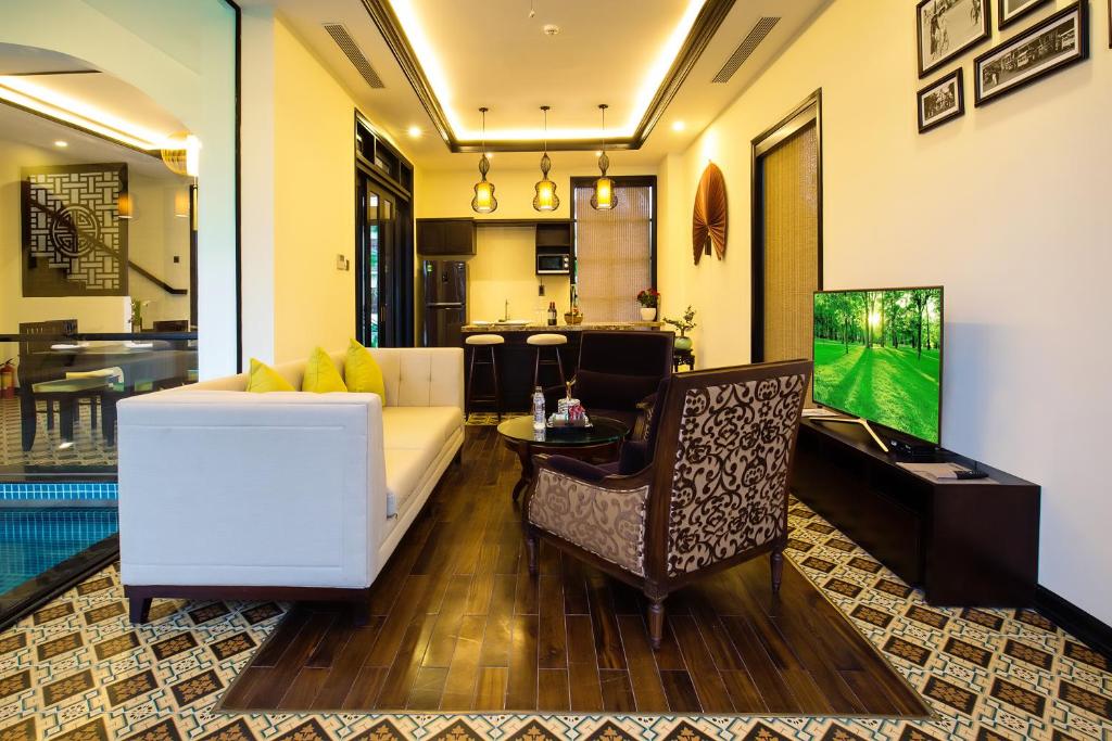 Posezení v ubytování Koi Resort & Spa Hoi An