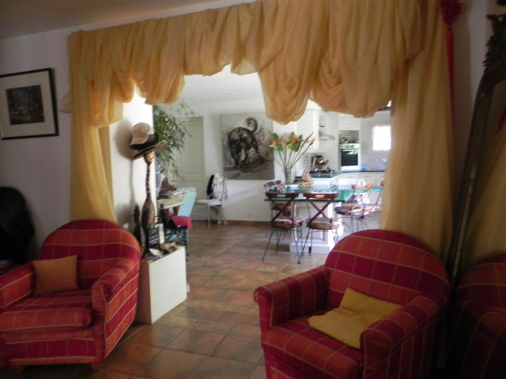 Posezení v ubytování B&B Le clos des vignes Saint Raphael