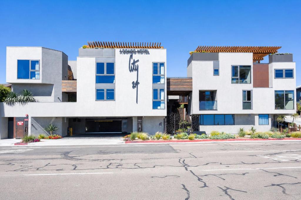 a rendering of the exterior of a building at City24 Condo Hotel Little Italy Mission Hills in San Diego