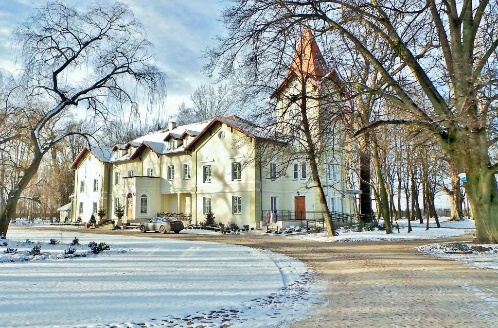 Pałac Kobylin v zimě