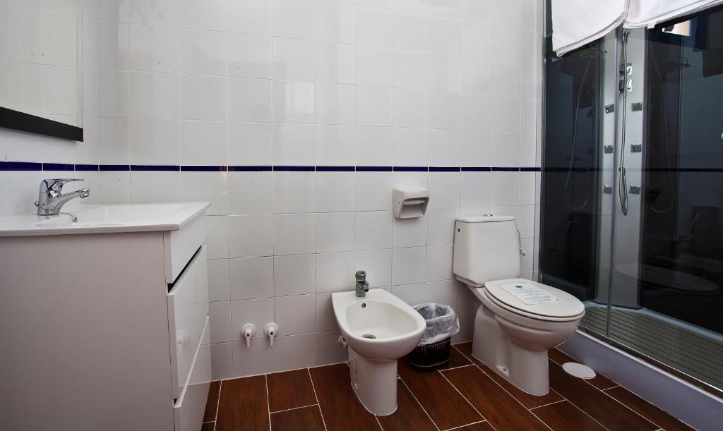 Koupelna v ubytování Hotel Atalaya