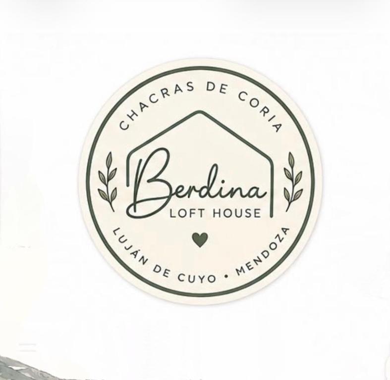 a logo for a botanical lot house at Chacras de Coria desde Berdina casa loft privada para 4 con jardín, parrilla y cochera a 5 min a pie de la plaza principal in Chacras de Coria
