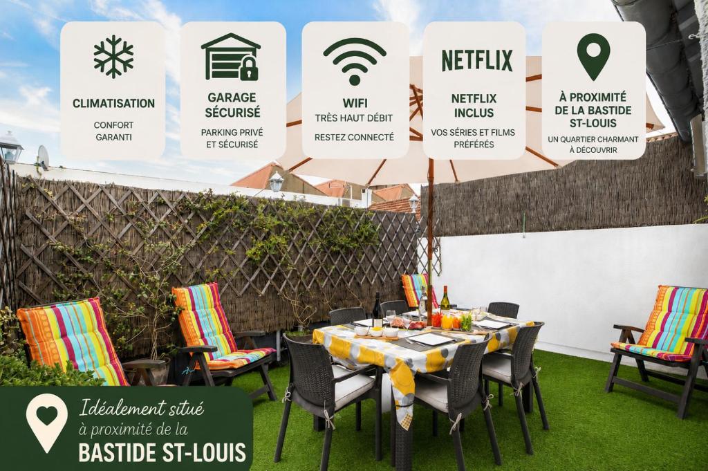 Maison Châteaudun - Clim, Terrasse & Garage Privé