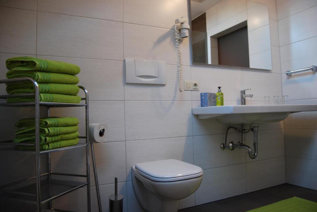Koupelna v ubytování Appartement Zweikofelblick