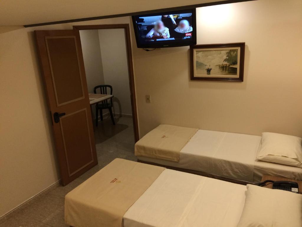 TV a/nebo společenská místnost v ubytování Hotel Fênix (Adult Only)
