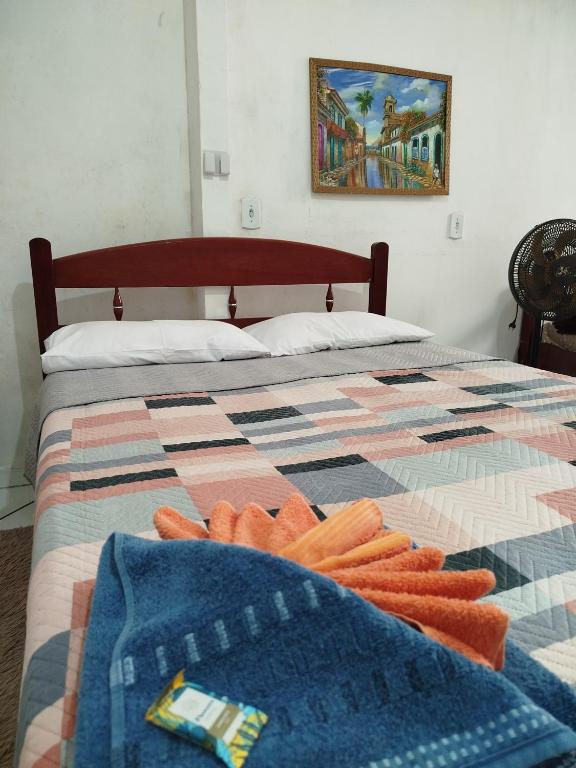 Postel nebo postele na pokoji v ubytování Minha casa pousada