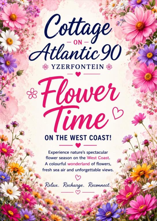 a flower time on the west coast invitation at Cottage on Atlantic90 in Yzerfontein