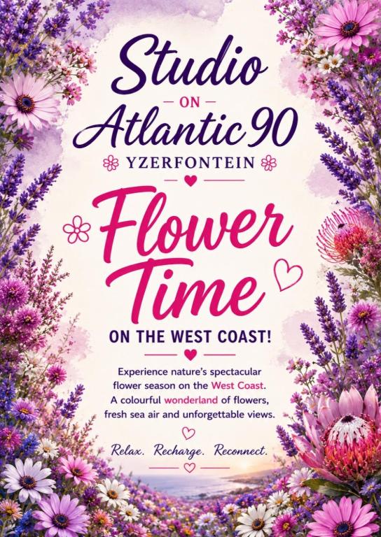 a flower time on the west coast invitation at Studio on Atlantic in Yzerfontein