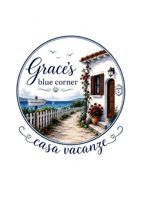 a picture of a house with a blue corner at Grace's Blue corner in Marconia