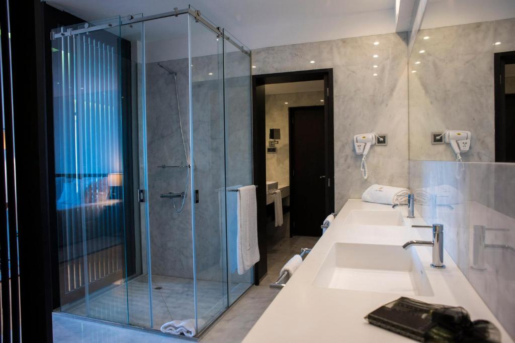 Koupelna v ubytování Hotel Pérola