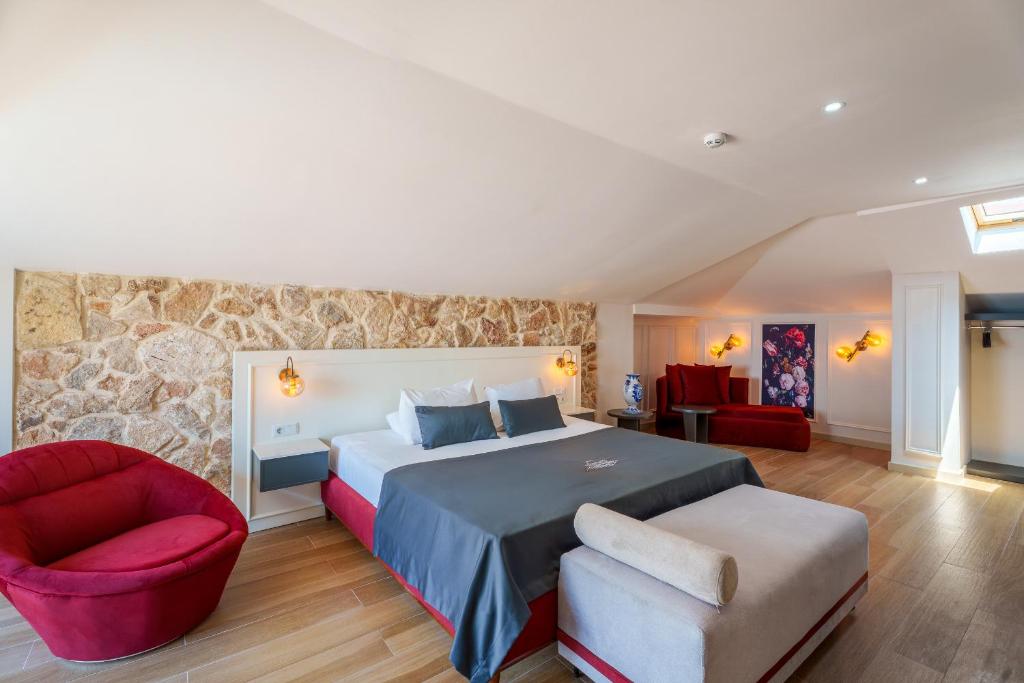 O zonă de relaxare la Argos Hotel