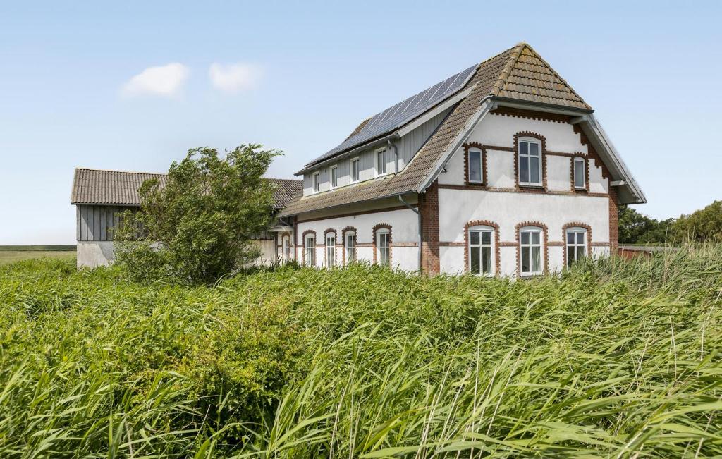 an old house in a field of grass at Awesome Home In Højer With Wifi in Højer