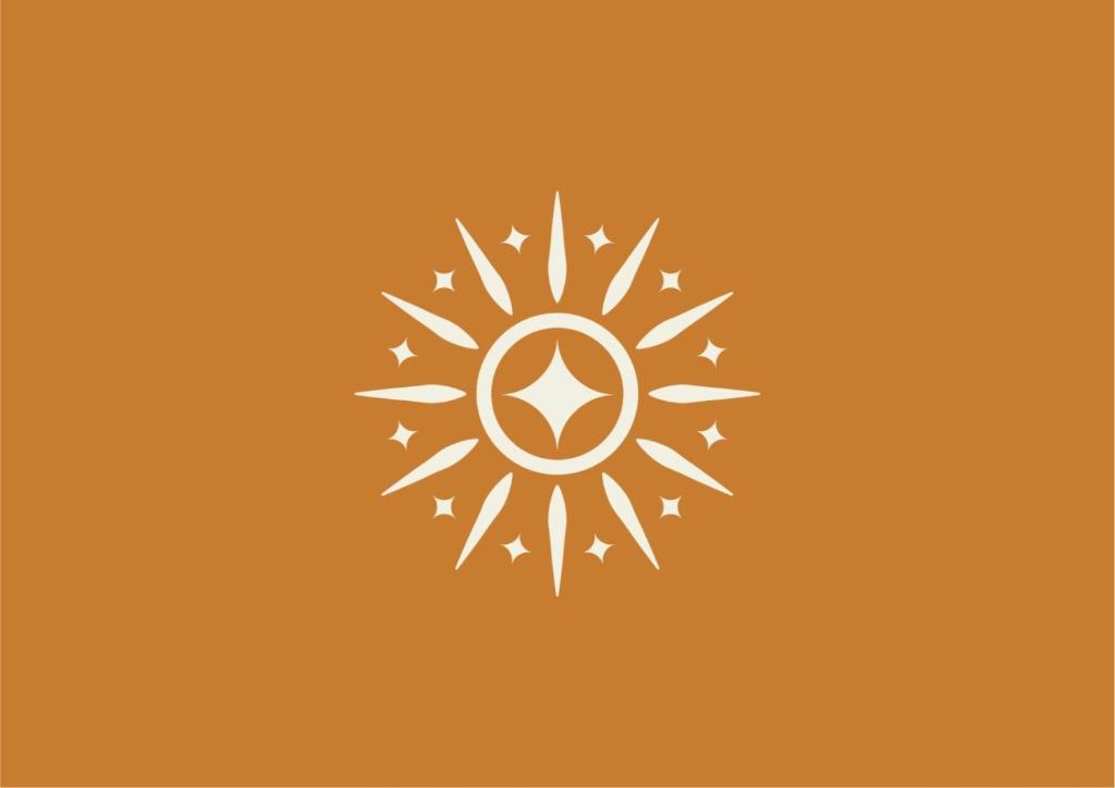 an illustration of a snowflake with a peace sign at Niníve Boutique Hotel in Cabedelo