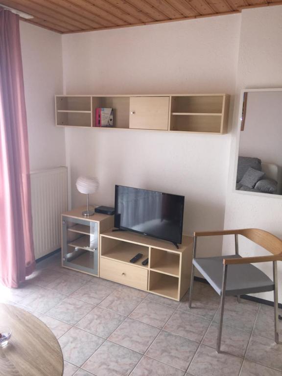 TV a/nebo společenská místnost v ubytování Hibiskus Appartementhaus