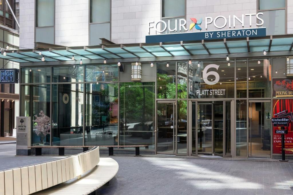 a front entrance to a four points shopping center at Four Points by Sheraton New York Downtown in New York