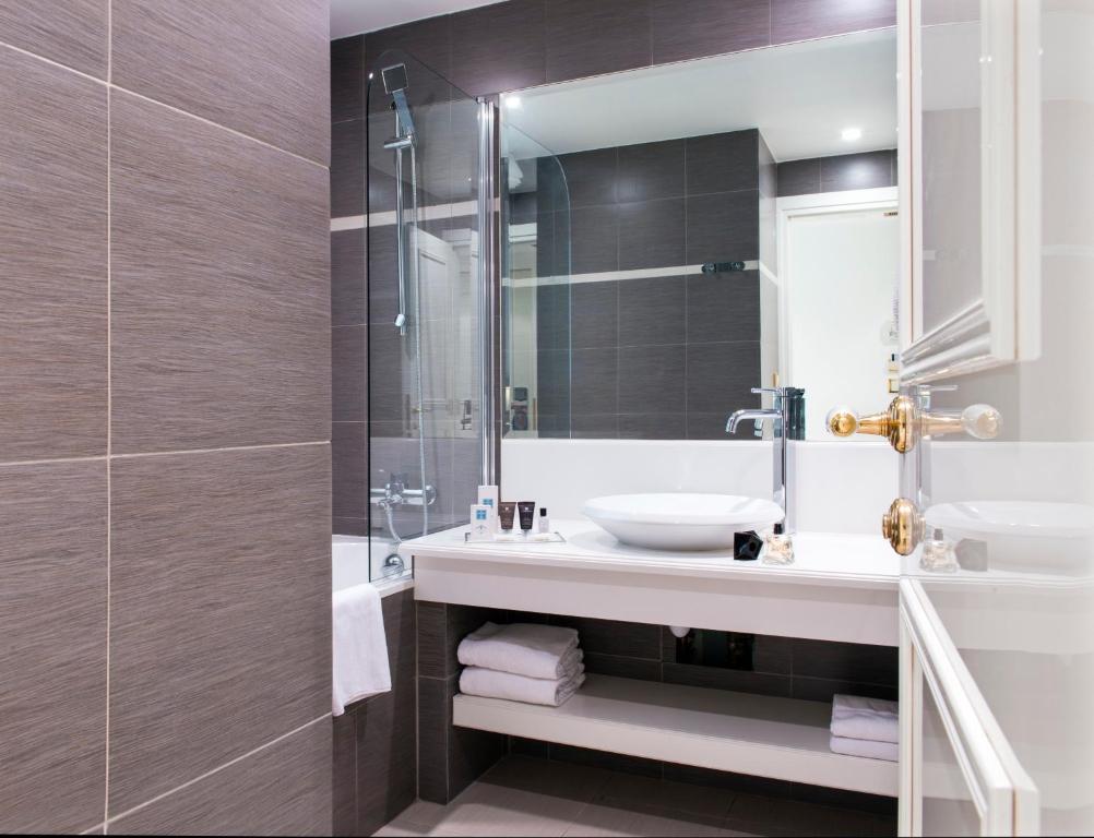 Koupelna v ubytování Hotel Aston La Scala