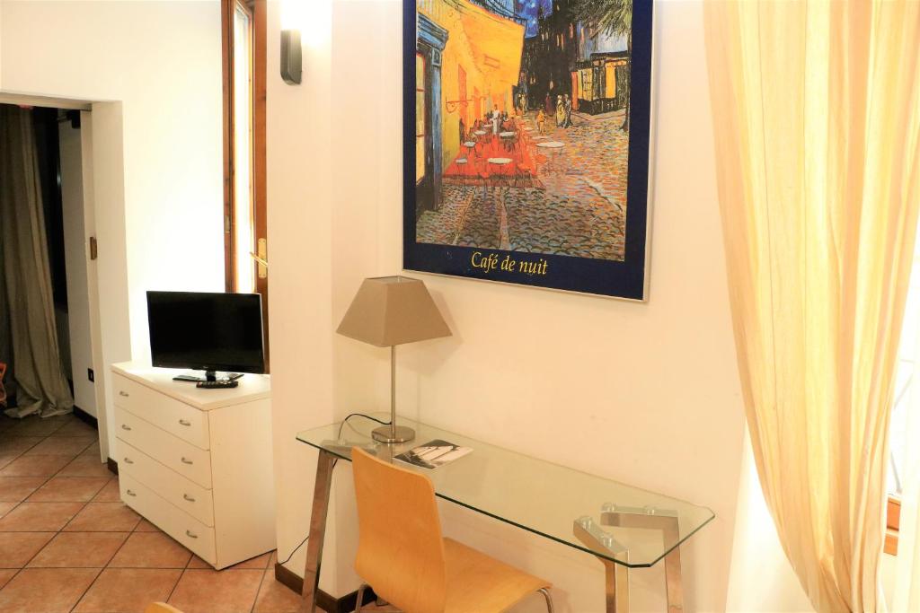 TV a/nebo společenská místnost v ubytování Residence Diaz