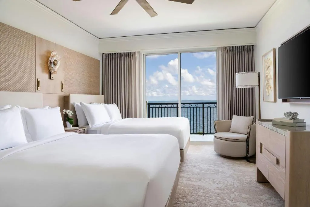 Ocean Front View with Two Queen Beds