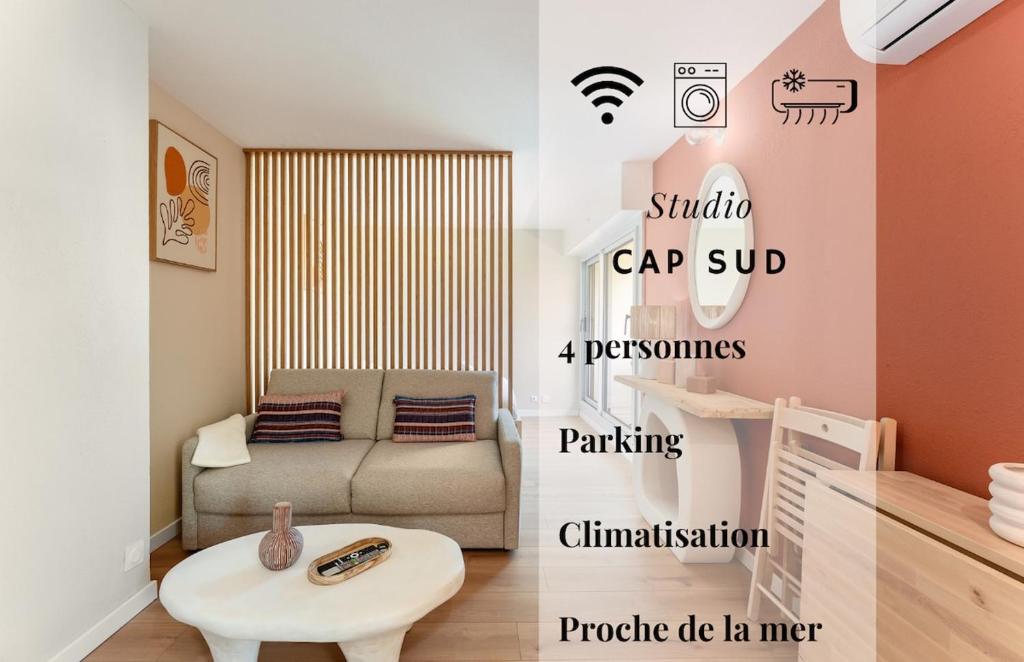 133 - Cap Sud - 4 pers, Parking, Clim, proche mer