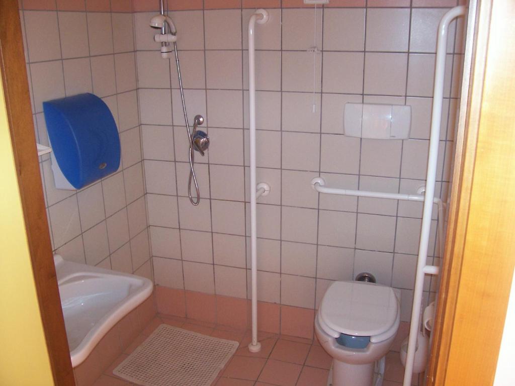 Koupelna v ubytování Ostello Del Volo