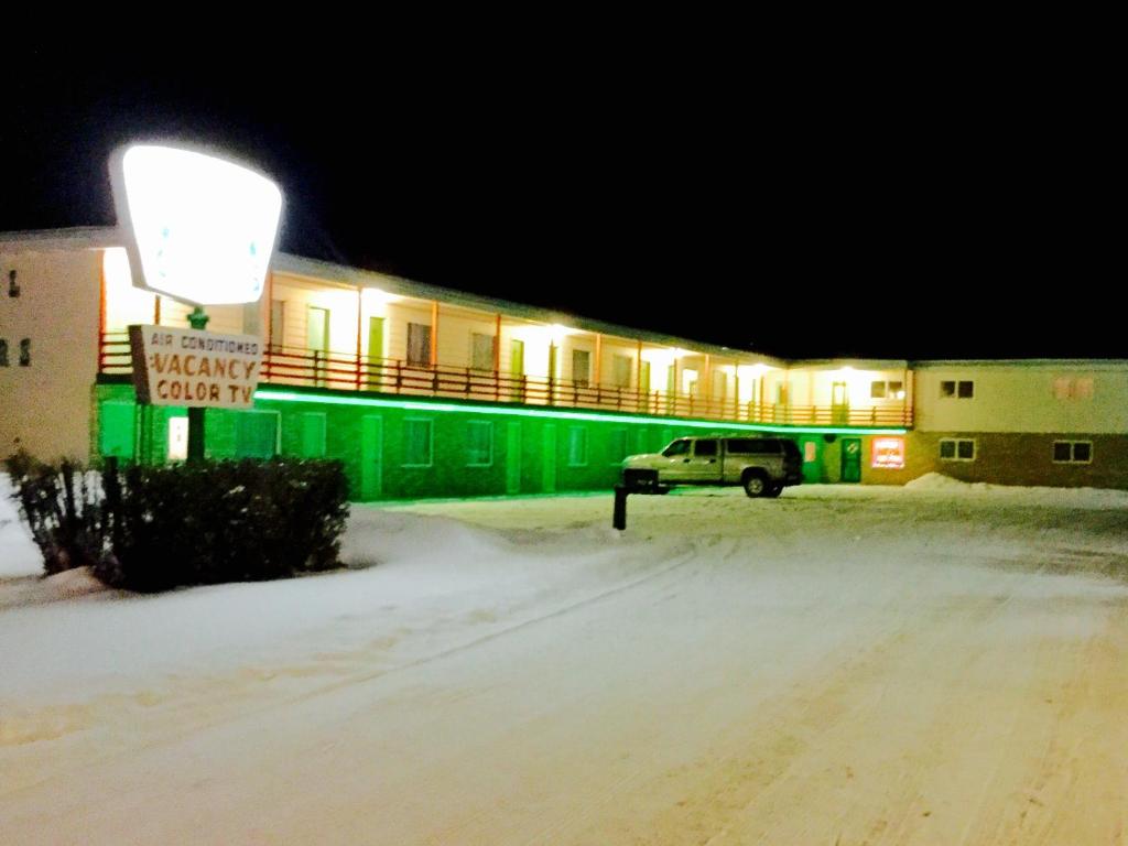 Cedars Motel v zimě