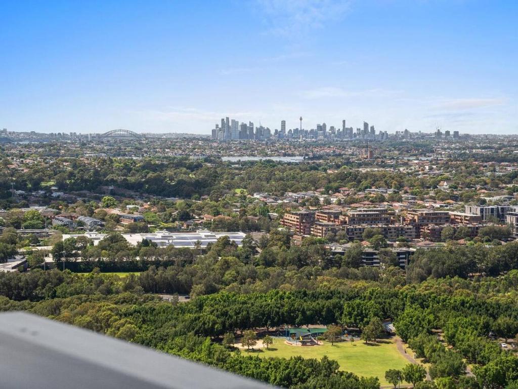 an aerial view of the city of philadelphia at The Sky Perch in Sydney