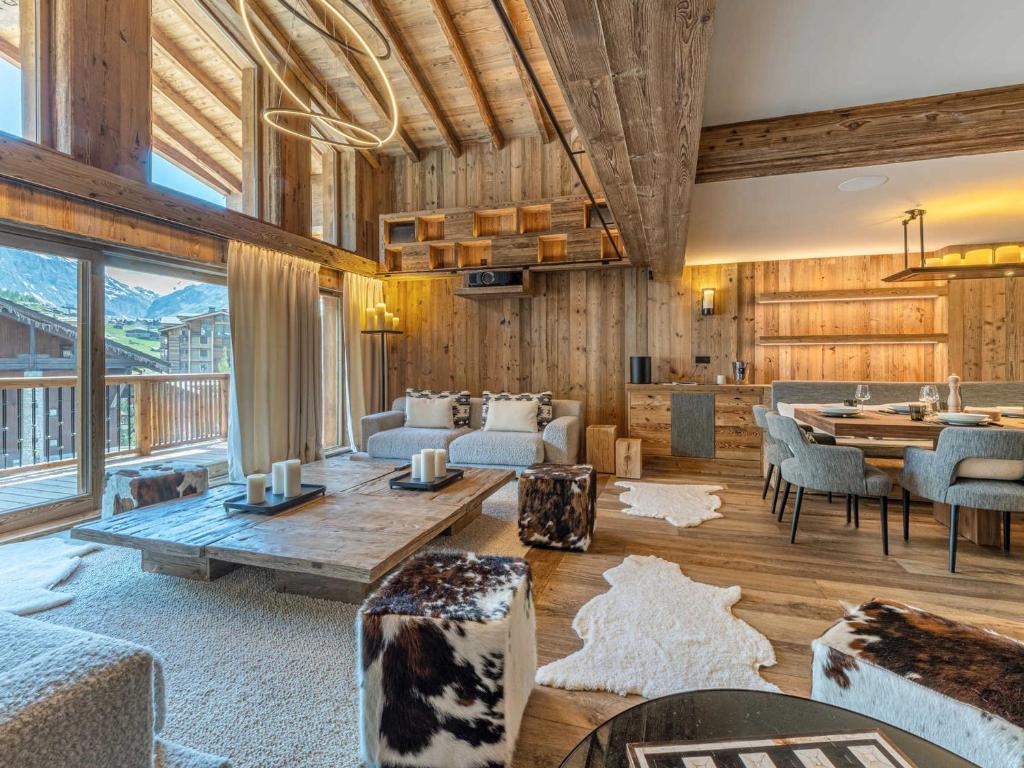 Luxueux appartement 6 pièces avec hammam, cheminée et parking à Val-d'Isère