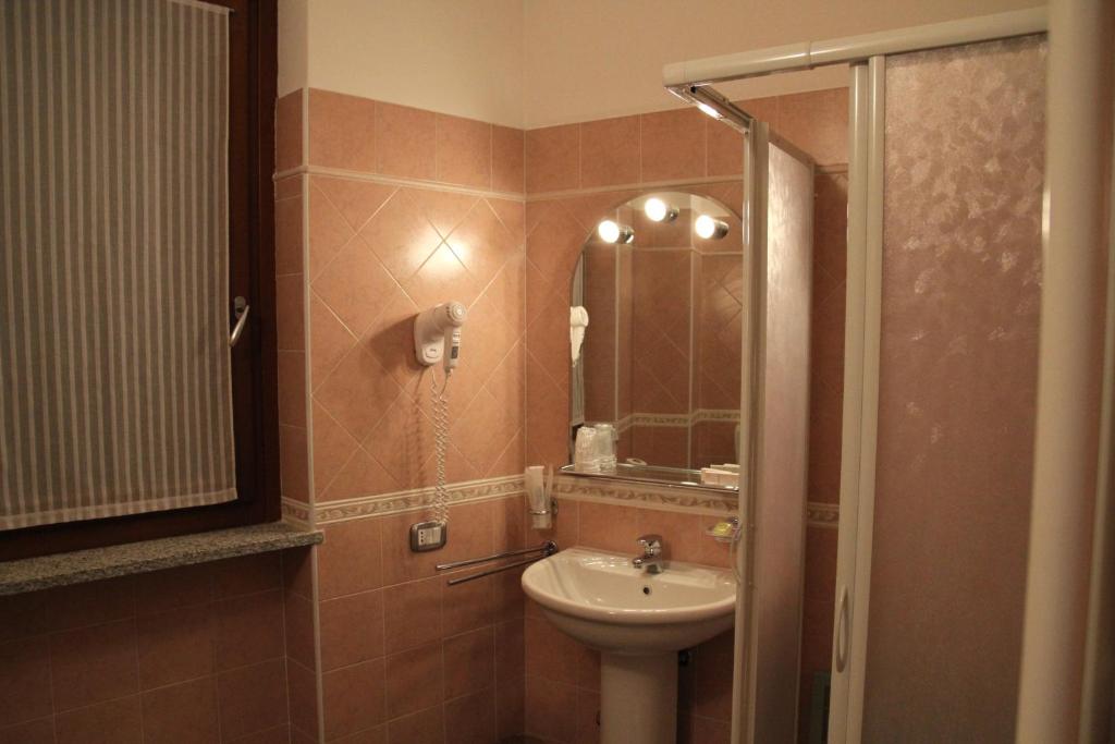 Kúpeľňa v ubytovaní Albergo Verdi