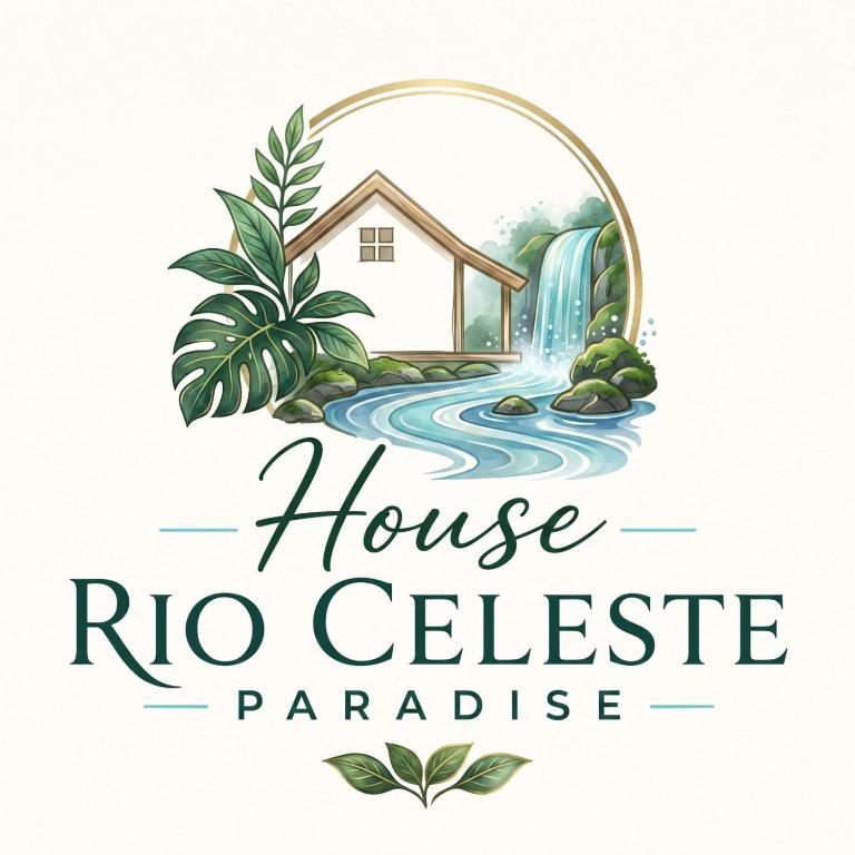 a logo for a house rio celeste paradise at House Rio Celeste Paradise in Rio Celeste
