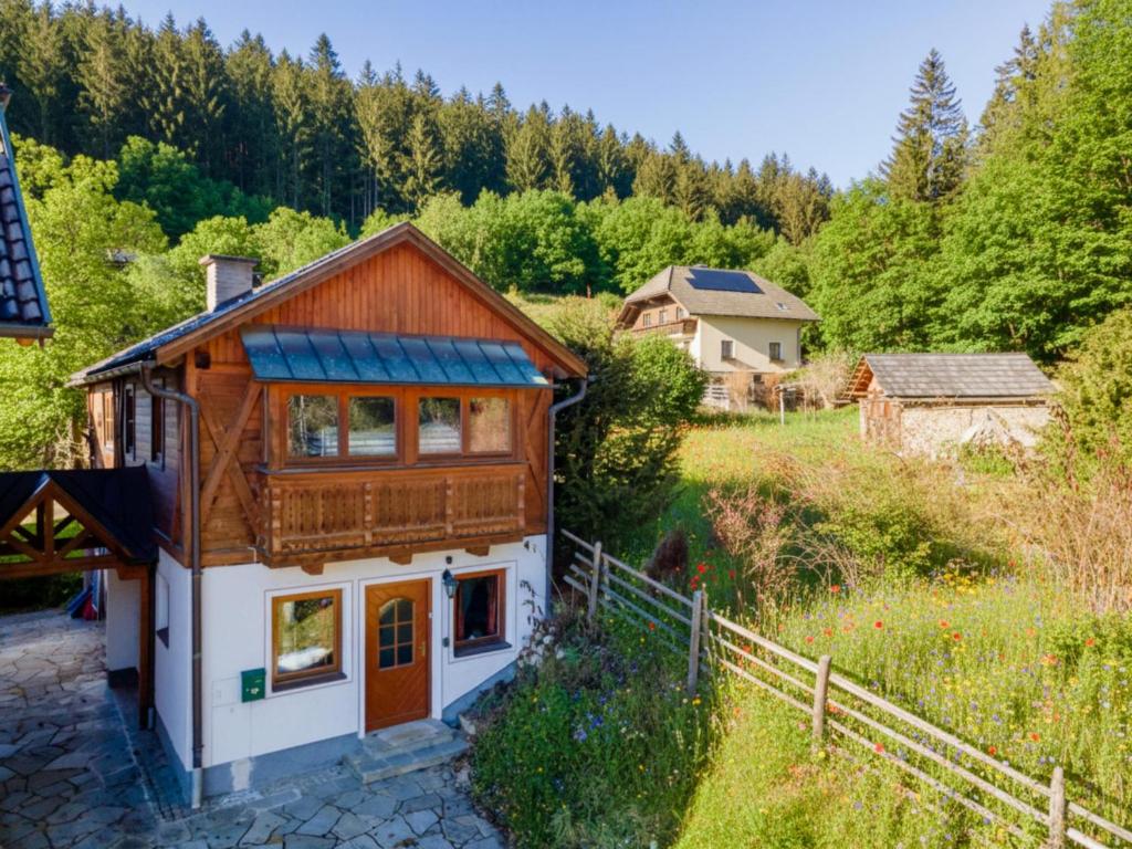 a house in the middle of a field at Zederhaus in Mariapfarr