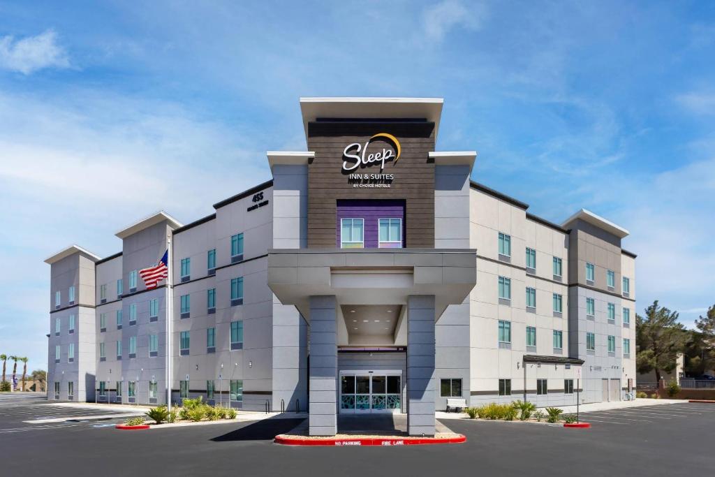 an office building with a sign on the front of it at Sleep Inn & Suites Henderson - Las Vegas in Henderson