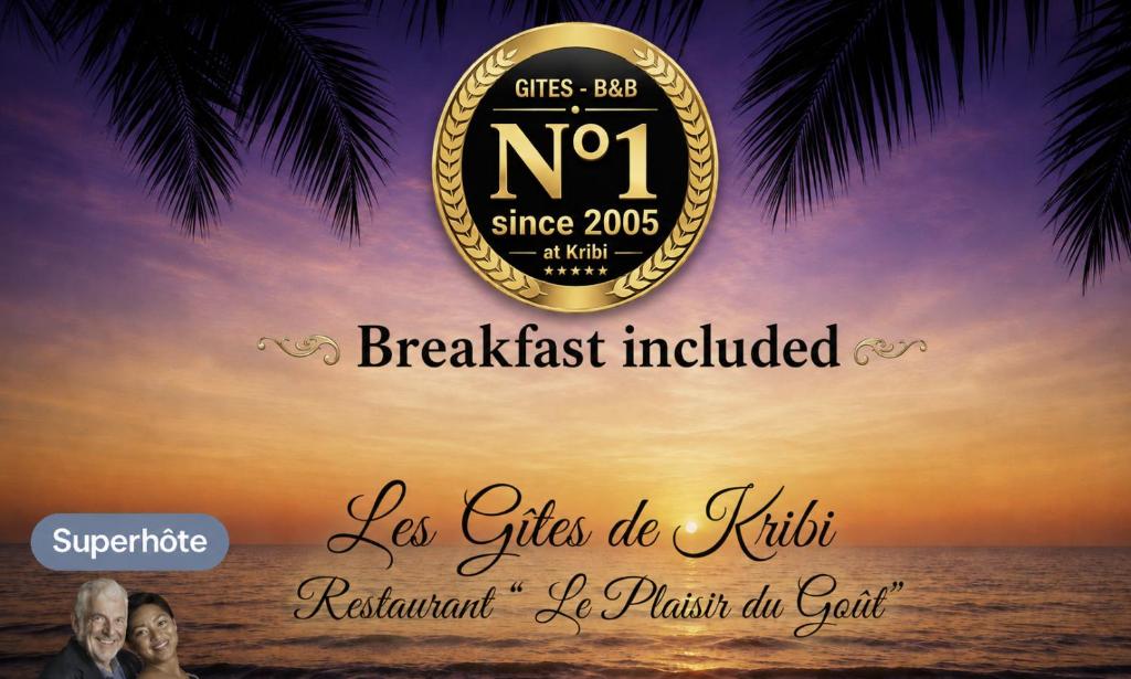 a poster for a beach festival with a sign at Les Gites de Kribi in Kribi