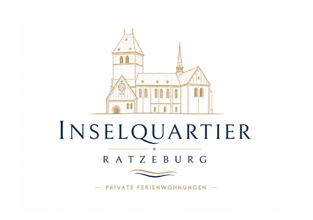 an illustration of a building with the words inverforthiter rattlesbourg at Inselquartier Ratzeburg in Ratzeburg